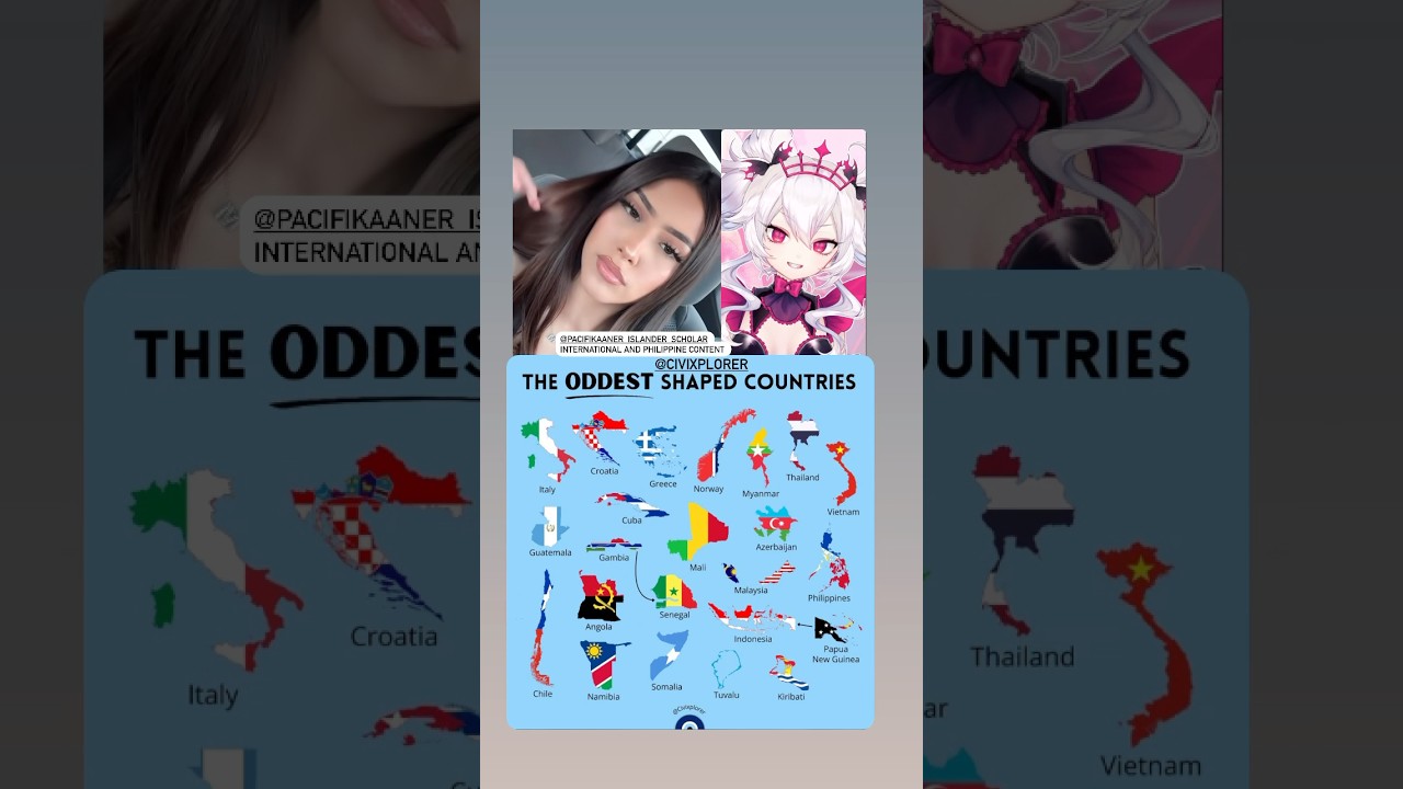 The oddest shaped countries 