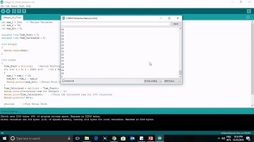 Arduino Integer Vs Float Arithmetic Operations and Serial Print Speed comparison