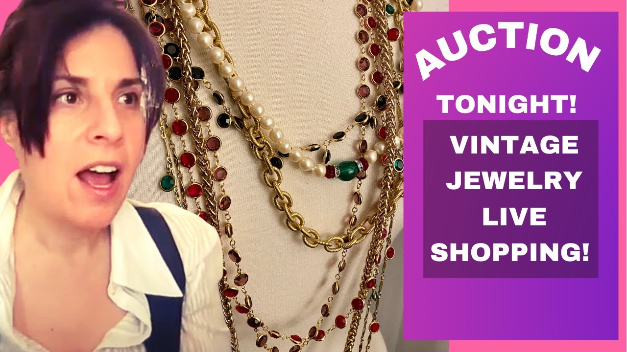 Vintage Jewelry Live Auction! From Thrift With Me Videos! YouTube