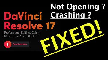 Davinci Resolve 17 Beta Crash on Startup ~ FIXED!