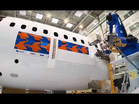 Direct Robotic Inkjet Printing on Airplane