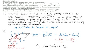 Worked solutions for electrodynamics: Electrostatics