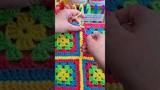 Crochet Granny Square Braids How to Tutorial #shorts