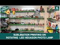 Sublimation Printing LED Rotating photo Frame, Hexagon Lamp, | ApparelTech