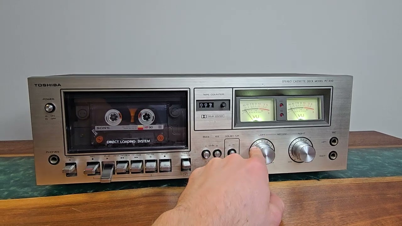 Tape Deck Toshiba PC X10 Test - YouTube