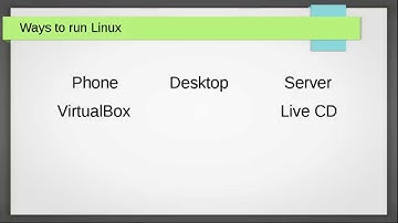 Learn Linux: Become An Unix Master - Ways to run Linux
