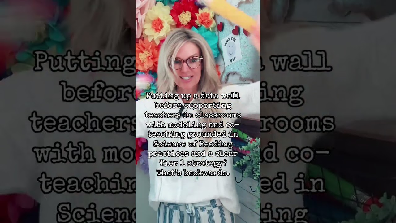 📊 Putting up a data wall before supporting teachers in classrooms with modeling and co-teaching