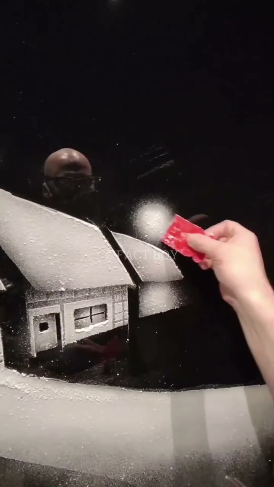 Art made from this snow #shortvideo