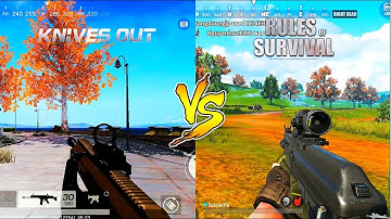 RULES OF SURVIVAL VS KNIVES OUT FPP/FPS MODE Comparison (Android) HD