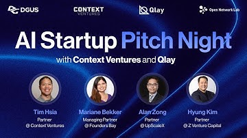 AI Startup Pitch Night with Qlay, Context VC & Startup Intros