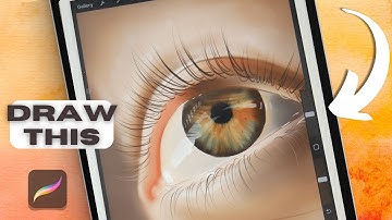 Procreate Drawing for Beginners | Realistic Eye iPad Illustration - Digital Art Tutorial