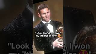 Messi and his grandma ✨🥺 #shorts #messi
