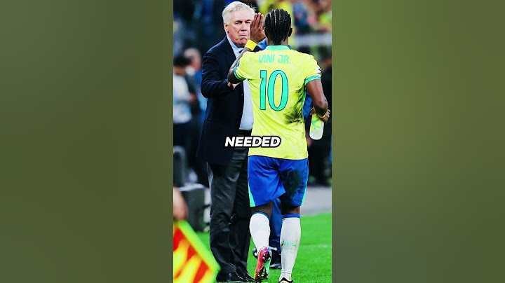 Vini Jr dedicated the goal that took Brazil to the World Cup to Ancelotti. 🥹🤍