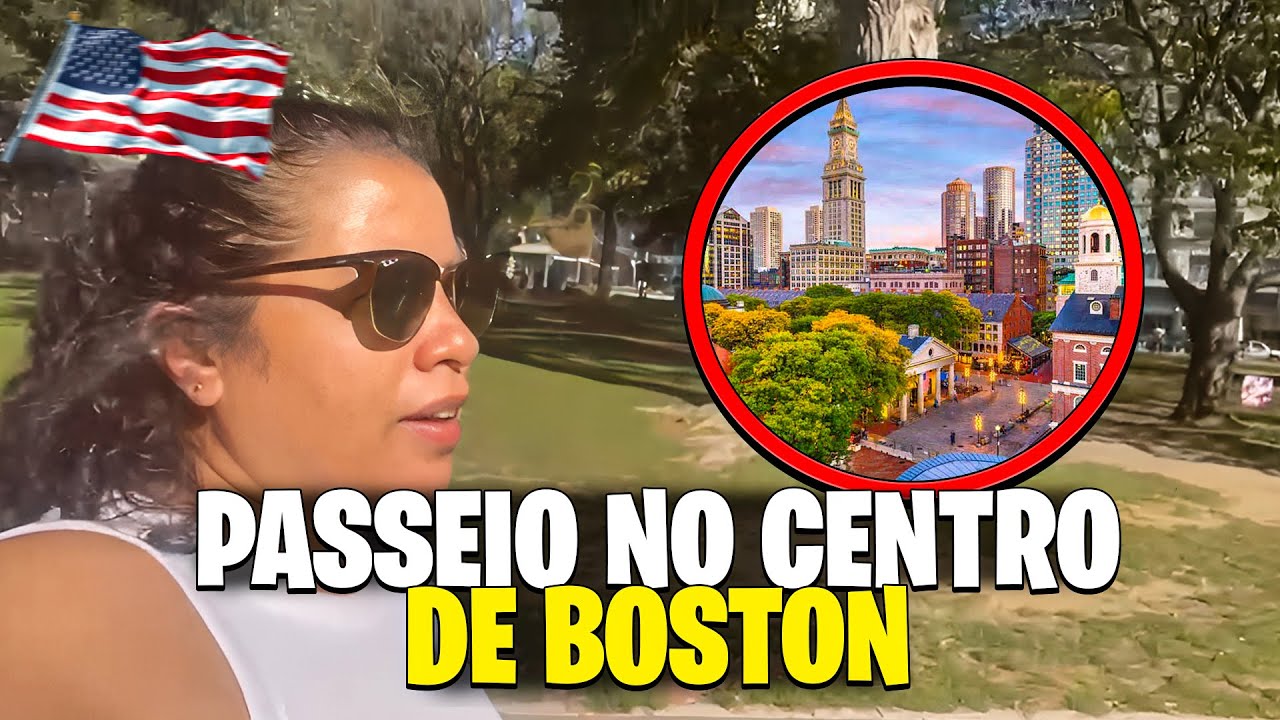 PASSEIO NO CENTRO DE BOSTON 🇺🇸 + MOSTREI PREÇOS DE ROUPAS EM LOJA FAMOSA 👕🛍️