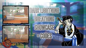 (Slayer Unleash) Dark Thunder Breathing Showcase + NEW CODES | Roblox