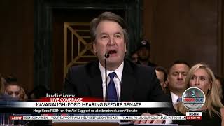 Emotional Brett Kavanaugh Chokes up Talking About Daughters Praying for Accuser