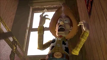 woody screaming loudly