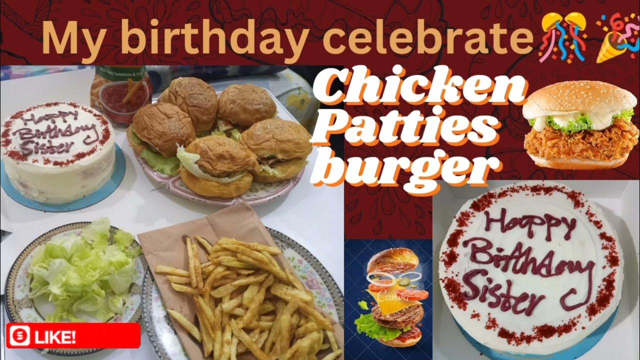 Homemade Chicken Burger Patty Recipe / Chicken Patties Burger Recipe By