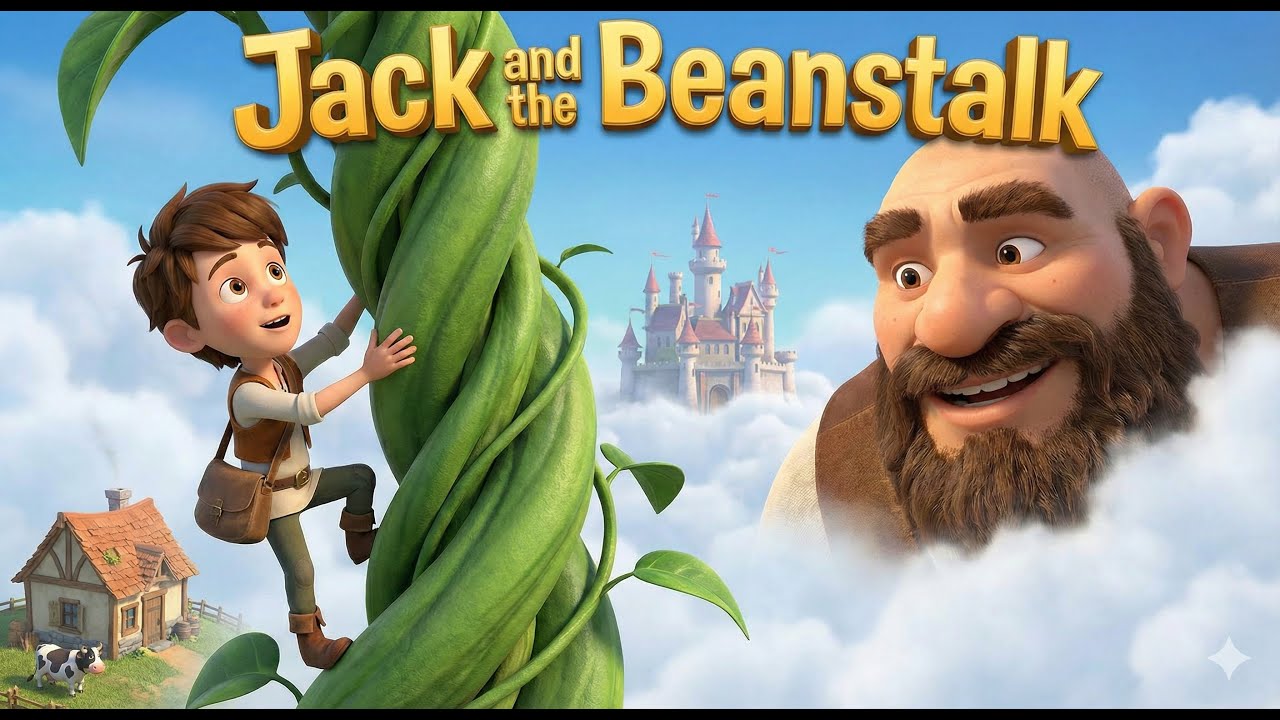 Jack and the Beanstalk 🌱👹 | Full 10-Minute Bedtime Story for Kids (3D Animation)