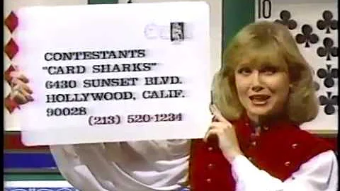 Card Sharks - Contestant/Polling Groups Plugs (1986)