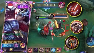 Unstoppable Lancelot Jungle! Most Effective Build High Damage & Fast Skill Cooldown Reduction!