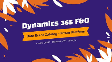 Dynamics 365 Finance Operations Data Event Catalog - Power Platform Convergence