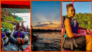 Beautiful sunset on the River Nile while tubing the Nile (Includes discount code)