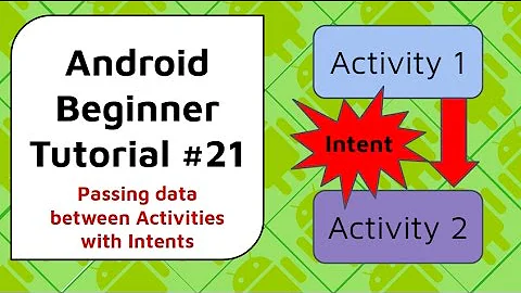 Android Beginner Tutorial #21 - Send Data Between Activities Using Intents