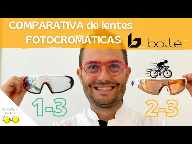 COMPARATIVA lentes fotocromáticas PHANTOM 1-3 y 2-3 de BOLLÉ