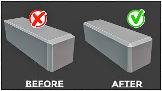 How to bevel Edges correct way | Blender short tutorial