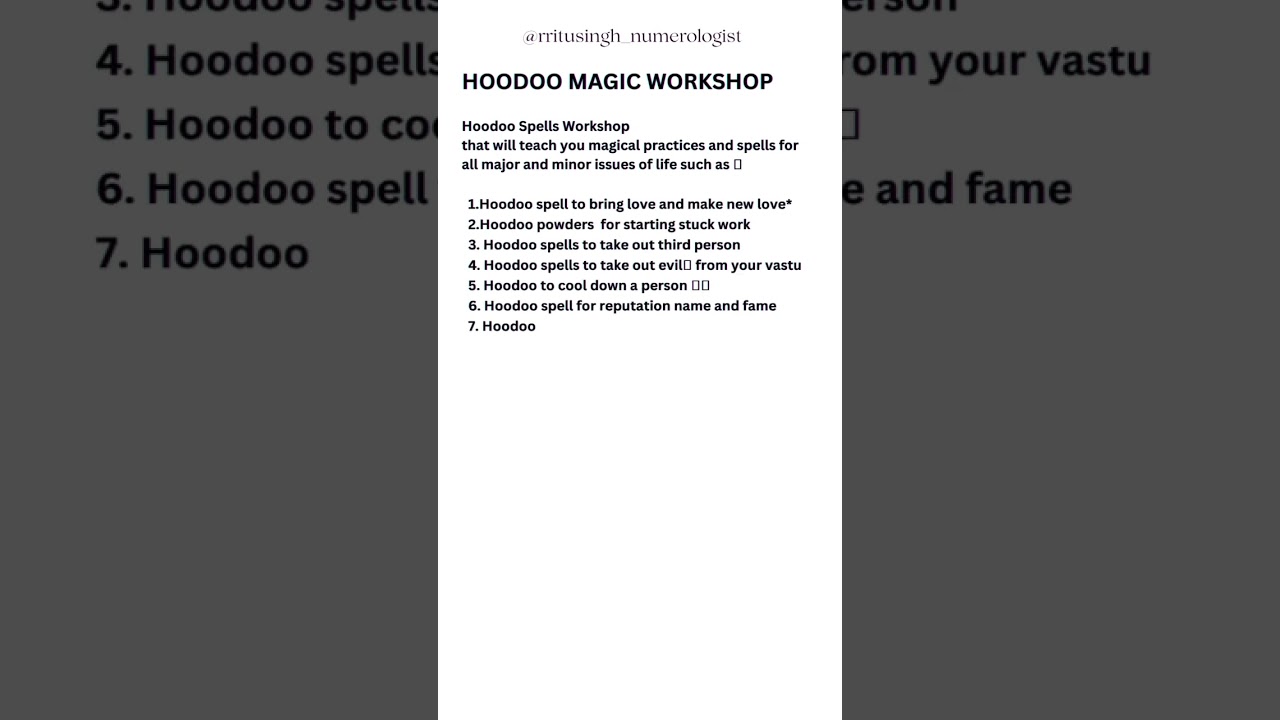 𝗟𝗘𝗧𝗦 𝗟𝗘𝗔𝗥𝗡 𝗛𝗢𝗢𝗗𝗢𝗢 𝗠𝗔𝗚𝗜𝗖 𝗦𝗣𝗘𝗟𝗟𝗦 𝗧𝗢 𝗦𝗢𝗟𝗩𝗘 𝗬𝗢𝗨𝗥 𝗗𝗔𝗜𝗟𝗬 𝗟𝗜𝗙𝗘 𝗜𝗦𝗦𝗨𝗘𝗦.Connect @7669433255 