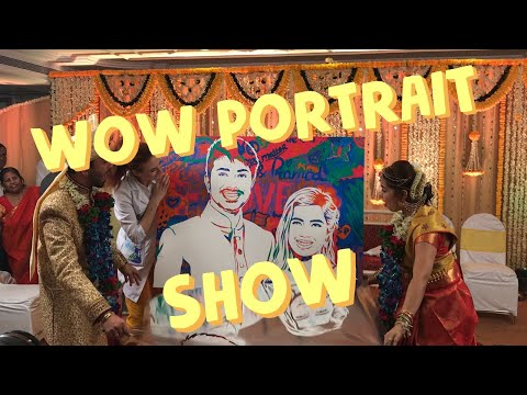 WOW portrait for wedding celebrations, anniversaries and corporate events in India