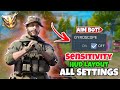 💯 Low End Device 😱 – Pro Secret Best Sensitivity Settings + Basic Settings + 4 Finger HUD Layout 📸