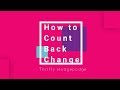 How to Count Back Change