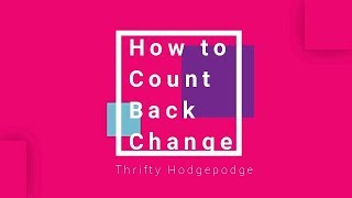 How to Count Back Change