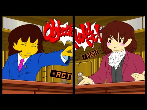 Видео: Фанаты Дыртыла выясняют кто начал Геноцид, Фриск или Чара(Ace attorney)