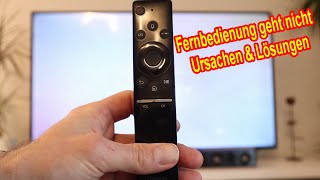Samsung Smart TV Fernbedienung reagiert nicht - Fernbedienung geht nicht - Ursache & Lösung / Remote screenshot 1