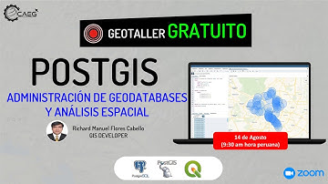 👨‍🏫 Gestión de Base de Datos Espaciales y Análisis Espacial con PostGIS | CAEG