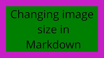 Changing image size in Markdown