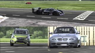 Bentley LMP vs BMW M3 vs Chevy Sonic