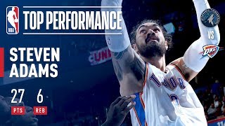 Steven Adams Scores a CAREER-HIGH 27 Pts (11/11 FG) | December 1, 2017 screenshot 3