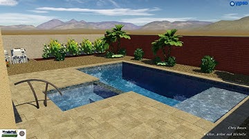 Walker Backyard Oasis- Updated- Thunderbird Pools and Spas