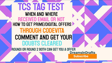 TCS CodeVita TAG Test|TAG Mail|Details&Prep|Digital/Prime/Ninja|Comment/Subscribe #tcscodevita #tcs