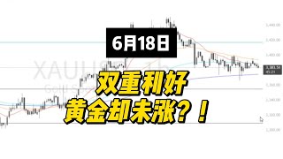双重利好，黄金却未涨？！#股票 #美股 #A股 #交易 #财经 #金融 #黄金