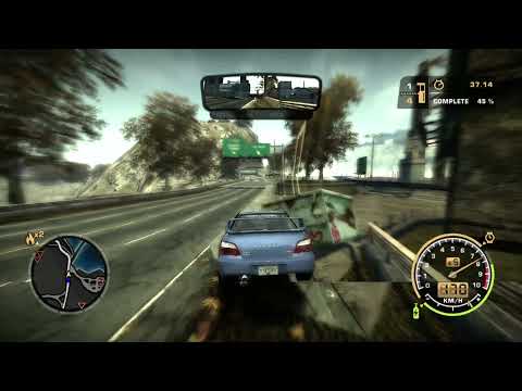 Tollbooth Dodging Spike Strips In A Subaru WRX STI NFS Most Wanted Challenge Series