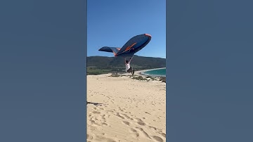 Action of a crazy kid! 🤯😱 Flying with a Wing!