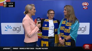 Mother's Day chats before the match