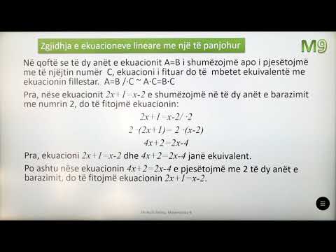 Video: Si Të Zgjidhim Një Sistem Me Tre Ekuacione Me Tre Të Panjohura