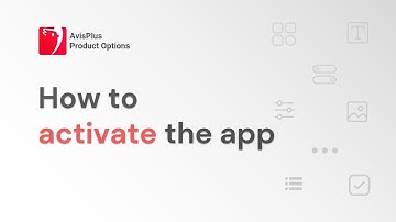 AvisPlus Product Options - Activation Guide
