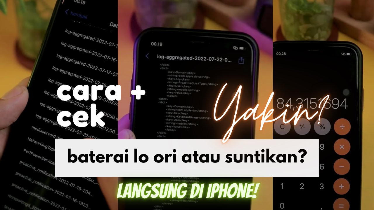 CARA CEK BATERAI IPHONE ORI ATAU SUNTIKAN? #iphone #apple - YouTube